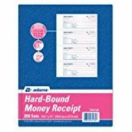 CARDINAL BRANDS CARDINAL BRANDS ABF Adams Hardbound Receipt Book 3-Part, Carbonless - White And Canary TCH1185